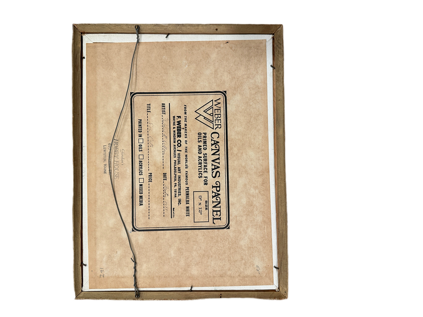 Vintage Beach Painting