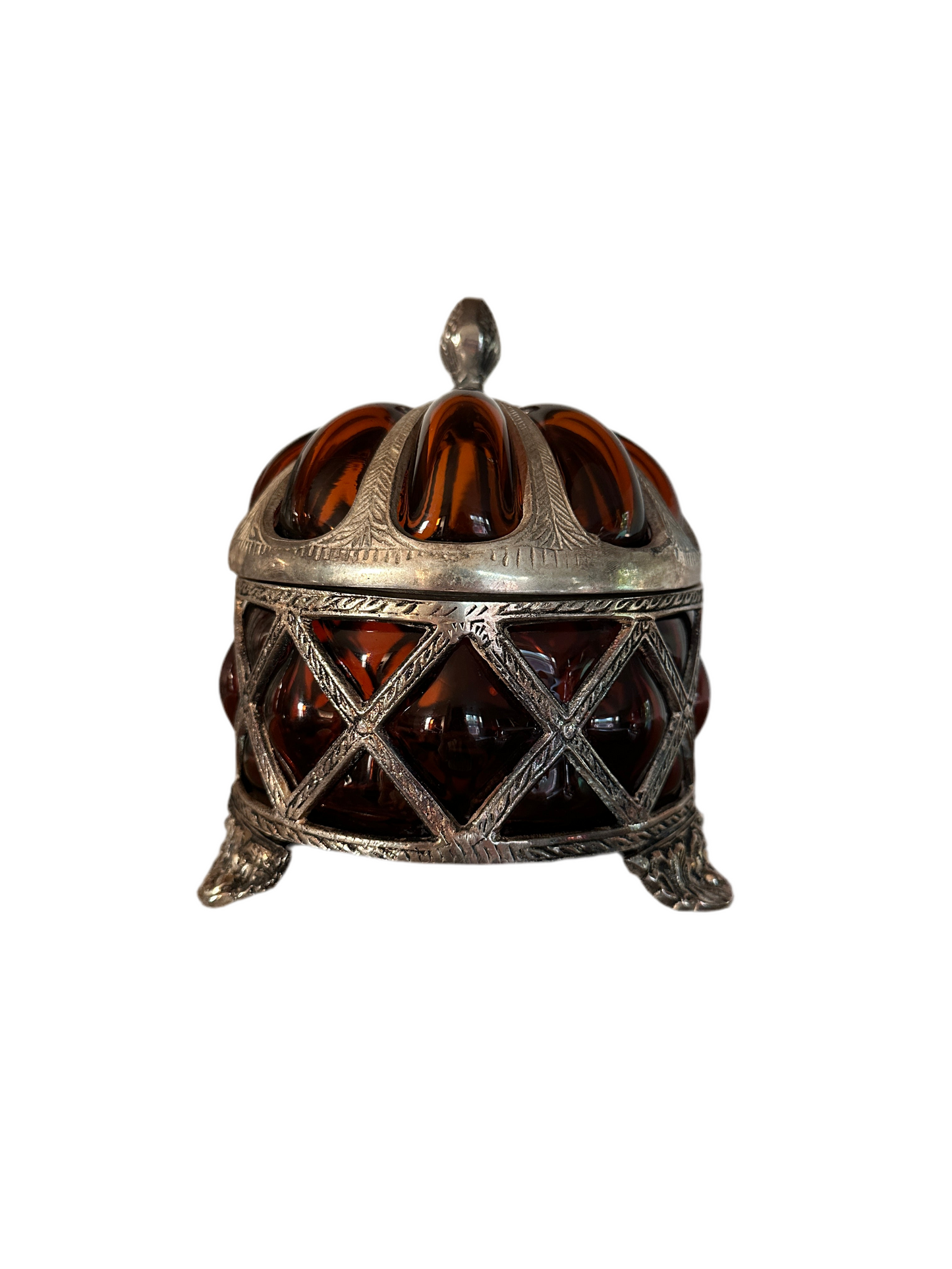 Amber Glass Bubble Box