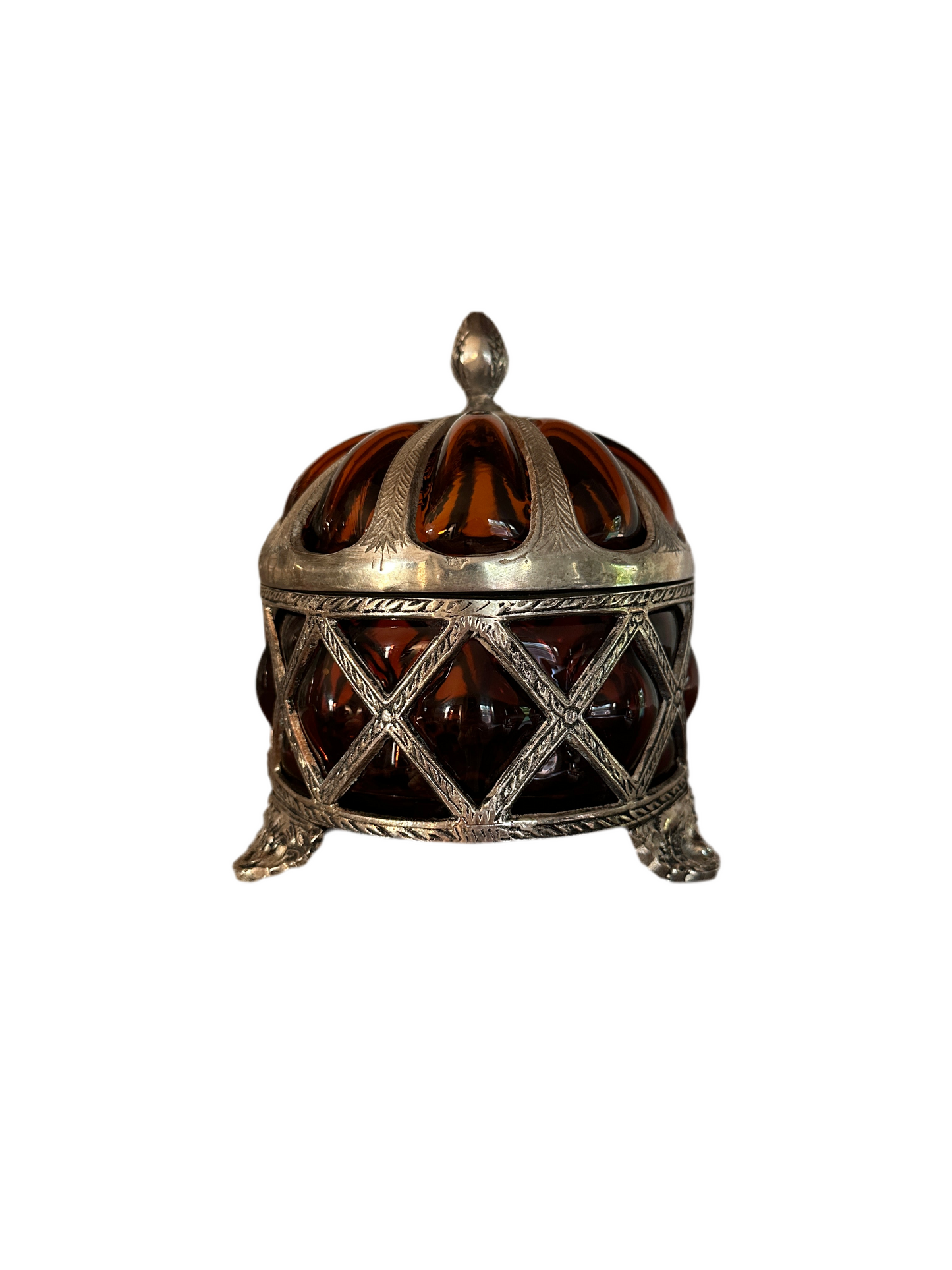 Amber Glass Bubble Box