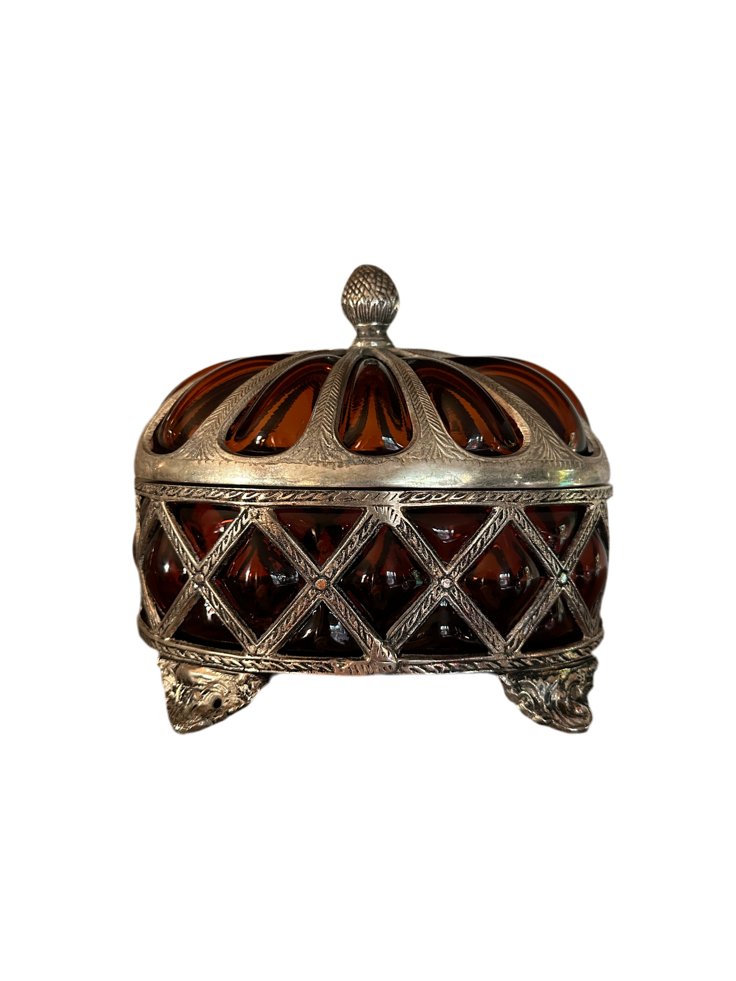 Amber Glass Bubble Box