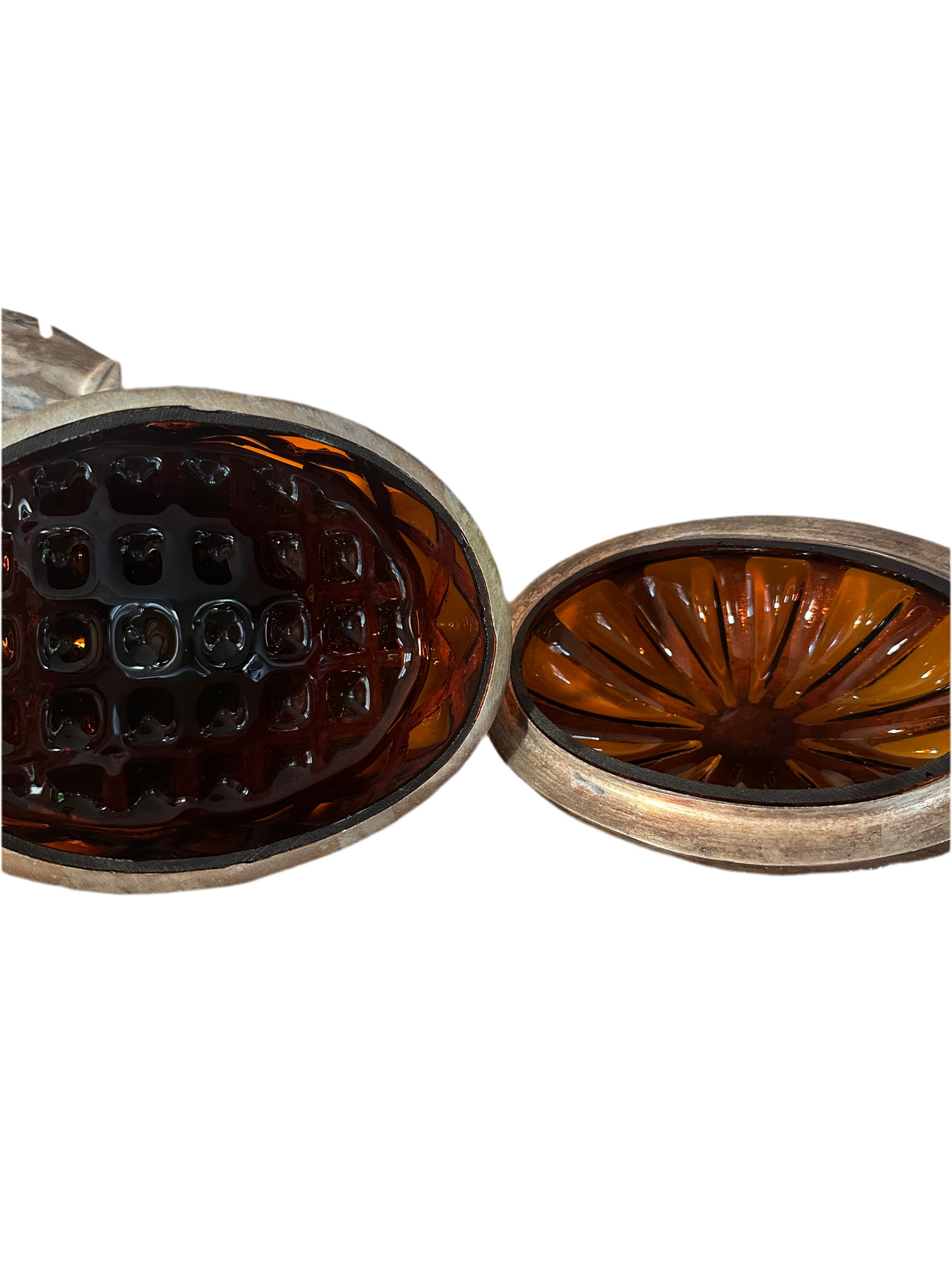 Amber Glass Bubble Box