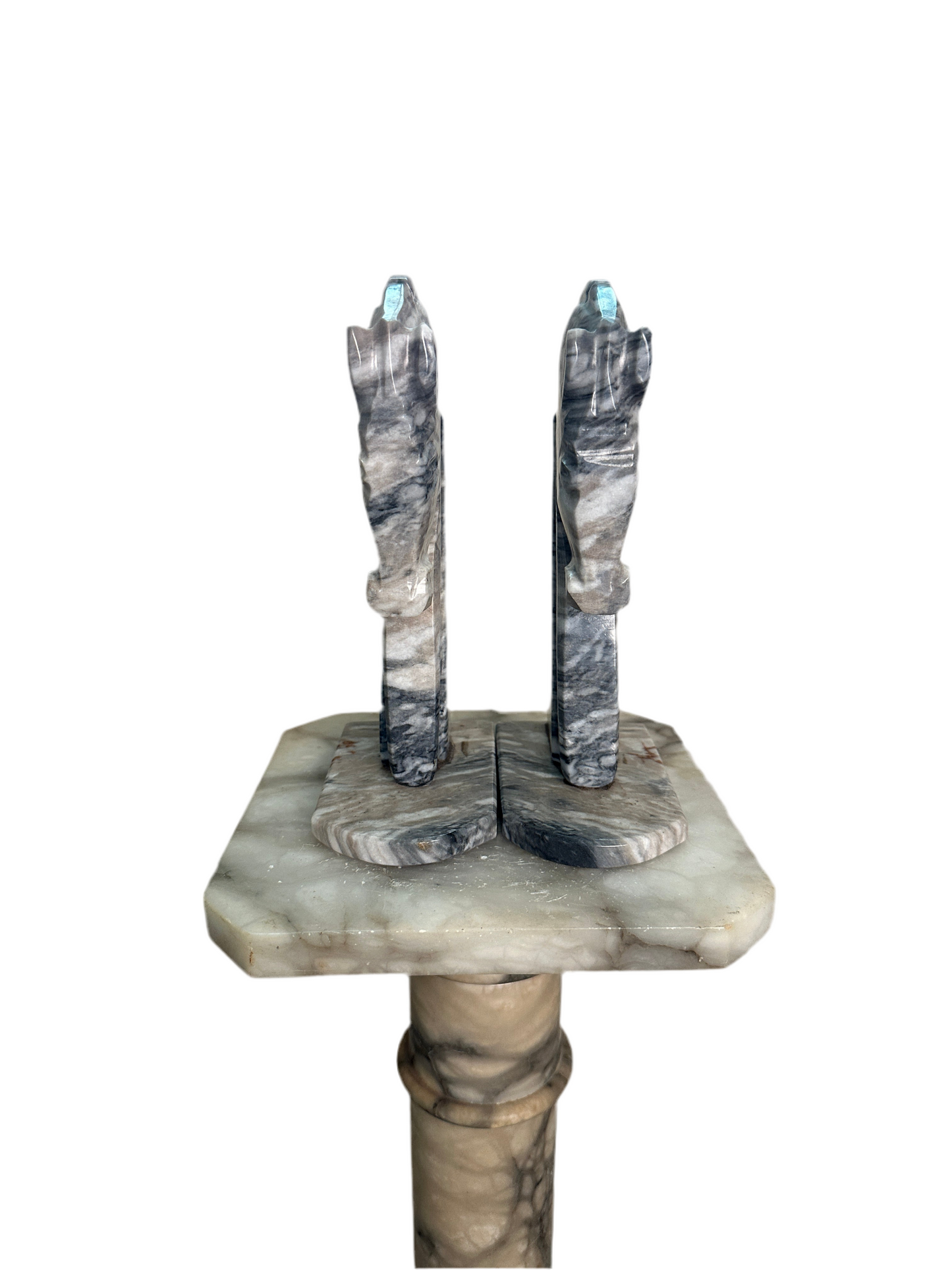 Onyx Horse Bookends