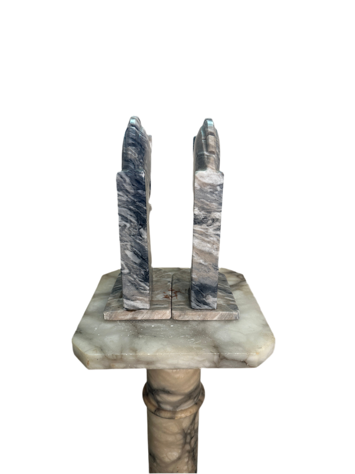 Onyx Horse Bookends