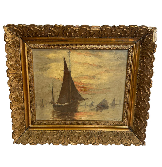 Sunset Maritime Painting