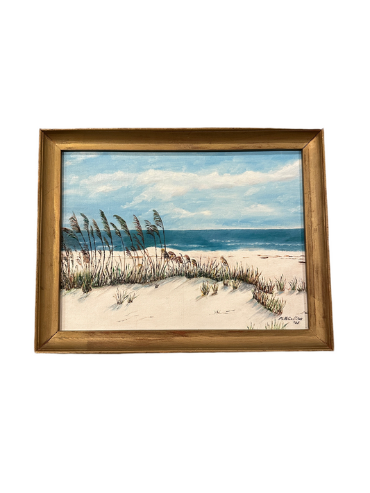 Vintage Beach Painting